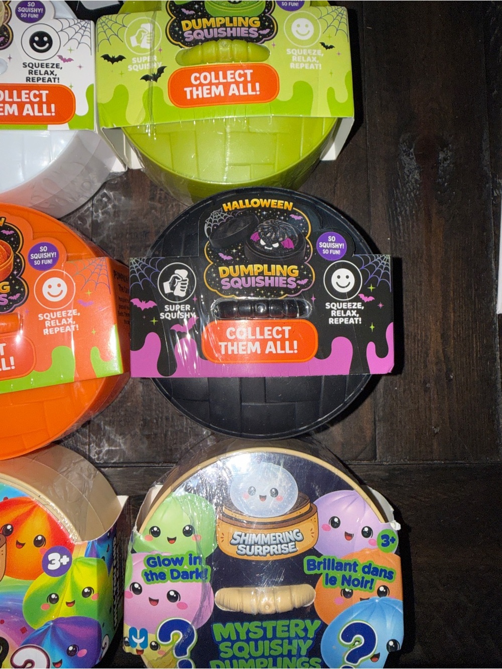 Mystery Dumpling bundle of 6- Squishies - Assorted Colors and a Cube Squishy - Picture 3 of 4